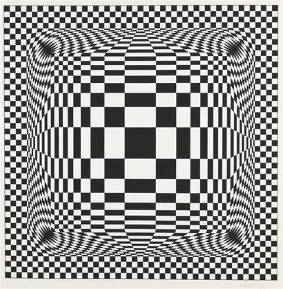 VASARELY Victor (1906-1997)
Composition cinétique
Lithographie,...