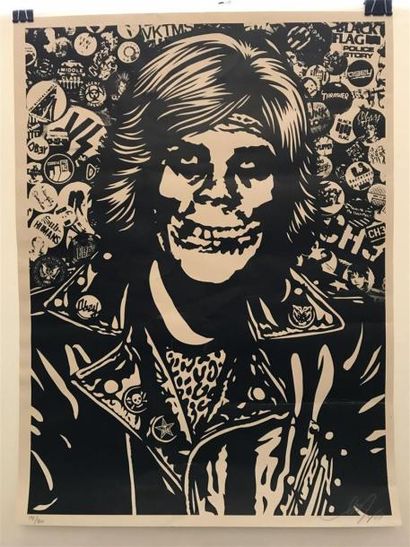 Shepard FAIREY (1970)
Friend rocker (black)
Sérigraphie,...
