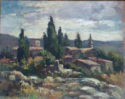 PARTURIER Marcel (1901-1976) 
Cyprès en provence
Huile...