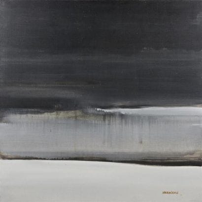 Jean-Alain SEINCE (XX) 
Composition en noir...