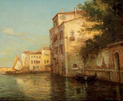 Marc ALDINE Xxème siècle
Canal à Venise Huile...