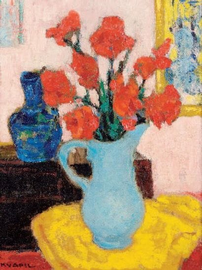 Charles KVAPIL (1884-1957)
Fleurs dans une...
