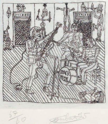 Robert COMBAS (Né en 1957)
Rock Viril, 1995....