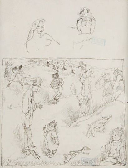 Jules PASCIN (1885-1930)
Scène champêtre,1903-1905...