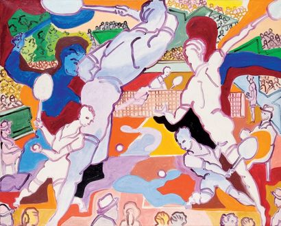 Charles LAPICQUE (1898-1988)
Le tennis, 1965....