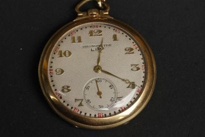 LIP
Montre de poche en or jaune 750°/oo le...
