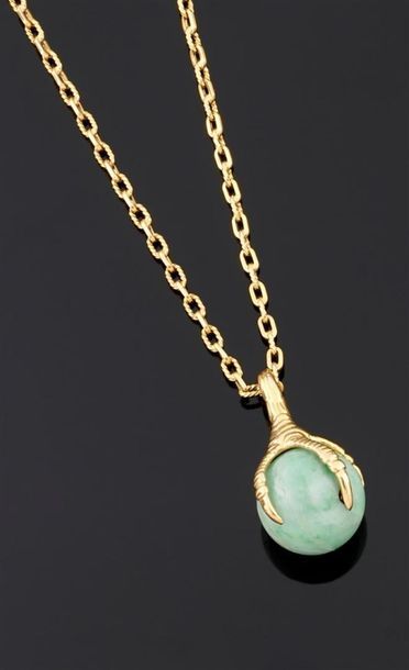 COLLIER articulé en or jaune 750°/oo, les...