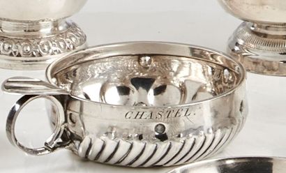 TASSE à VIN en argent 950°/oo gravée 