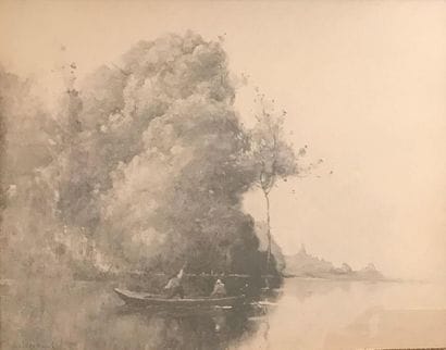 Vue d'étang 
Impression 
24 x 32 cm
Cadr...