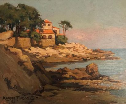 Marcel THIBAULT (XX)
Bord de mer aux Issambres...