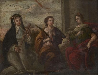 ECOLE ITALIENNE du début du XVIIe siècle
Sainte...