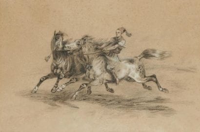 ECOLE RUSSE du XIXe siècle
Cavaliers
Dessin...