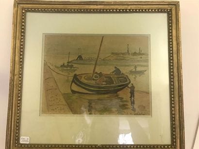 Henri de SAINT DELIS (1878-1949) 
Bateaux...