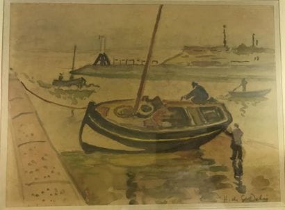 Henri de SAINT DELIS (1878-1949) 
Bateaux...