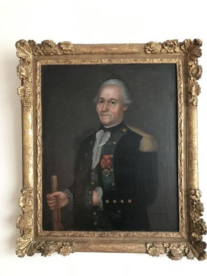 ECOLE FRANCAISE du XVIIIème siècle 
Portrait...