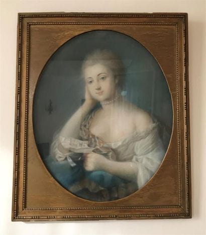 ECOLE FRANCAISE du XVIIIe siècle 
Portrait...