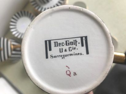 SARREGUEMINES 
Partie de service à thé et...