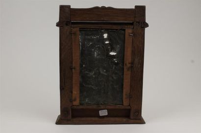 PLAQUE en cuivre présentant La nativité dans...