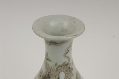 CHINE, fin du XIXe siècle 
Vase yuhuchunping...