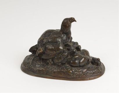 Emmanuel FRÉMIET (1824-1910)
Poule et sa...