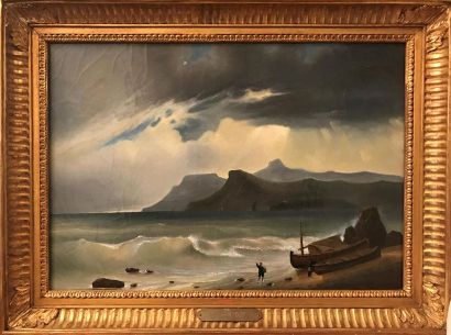 Attribué à Théodore GUDIN (1802-1880)
Marine...