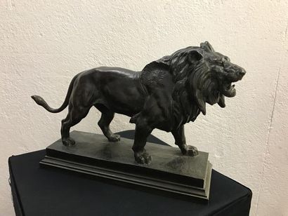 * D'après Antoine Louis BARYE (1796-1875)
Lion...