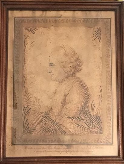 ECOLE FRANCAISE du XVIIIe siècle 
Portrait...