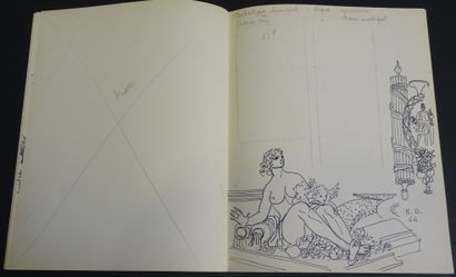 BERNARD DAYDÉ. Maquette pour le programme...