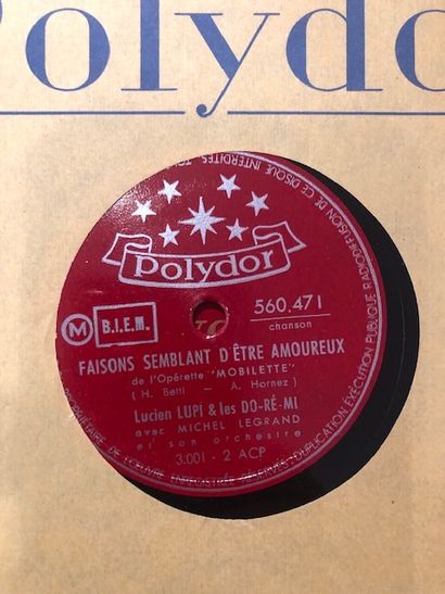 Lot de 20 disques 78 tours dans leurs pochettes...