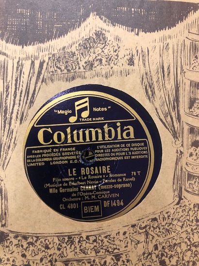 Lot de 20 disques 78 tours dans leurs pochettes...