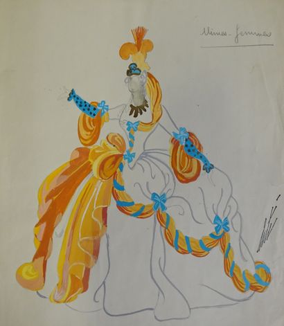 ERTE. Gouache pour le ballet 