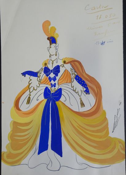 ERTE. Gouache pour le ballet 