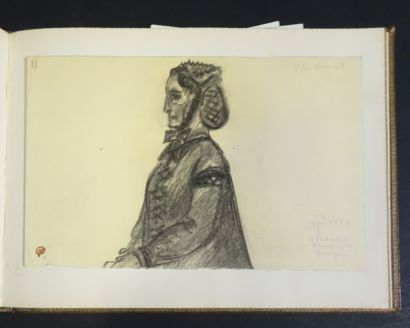 DOBOUJINSKY MISLAV. Album de 30 gouaches,...