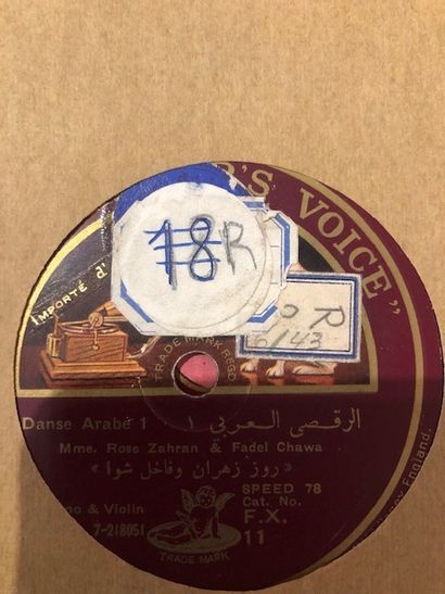 Lot de 20 disques 78 tours dans leurs pochettes...