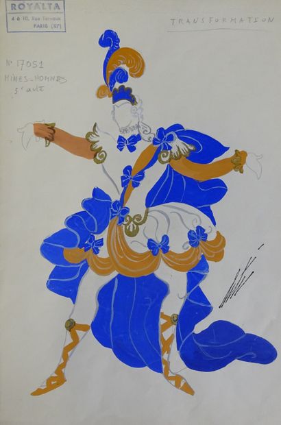 ERTE. Gouache pour le ballet 