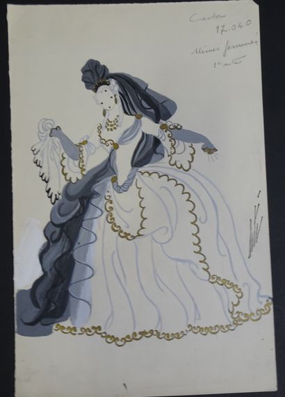 ERTE. Gouache pour le ballet 