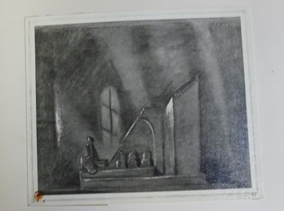 DOBOUJINSKY MISLAV. Album de 30 gouaches,...