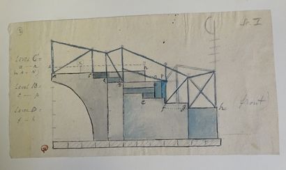 DOBOUJINSKY MISLAV. Album de 30 gouaches,...