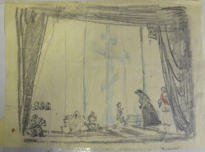 DOBOUJINSKY MISLAV. 4 projets pour le théâtre,...