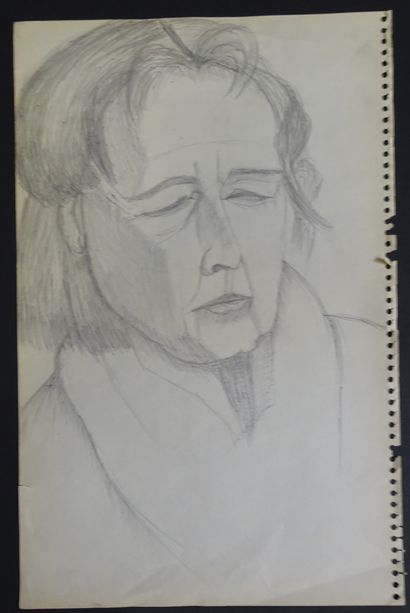 Ensemble de 4 dessins à identifier autour...