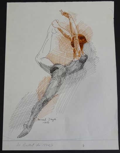 BERNARD DAYDÉ. Dessin pour 