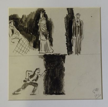 DOBOUJINSKY MISLAV. 4 projets pour le théâtre,...