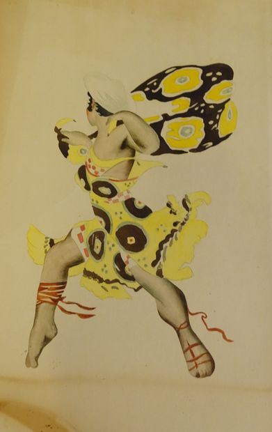 BAKST LEON. Pochoir pour un ballet russe...