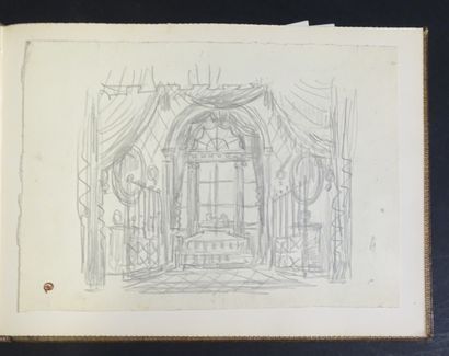 DOBOUJINSKY MISLAV. Album de 30 gouaches,...