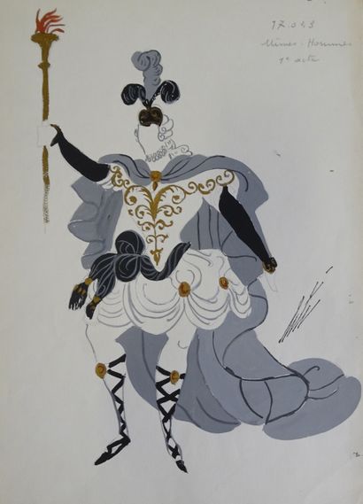 ERTE. Gouache pour le ballet 