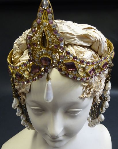 TIARE DANSEUSE BALLETS RUSSE. Coiffe avec...