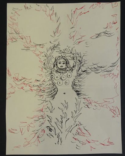 GONTCHAROVA NATHALIA. Projet d'illustration,...