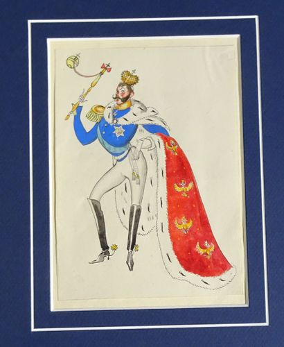 OPÉRA RUSSE. 4 dessins pour un Opéra russe...