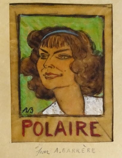 BARRÉRE ADRIEN. Portrait de 