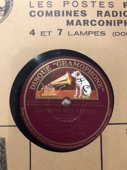 Lot de 20 disques 78 tours dans leurs pochettes...